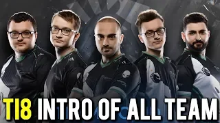 The International 2018 All Team's Intro #TI8