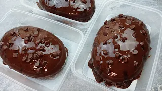 Super moist chocolate cake in tub without oven