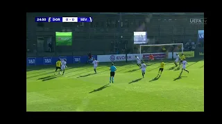 Rijkhoff Goals 🔥 Borussia Dortmund U19 1-0 Sevilla U19 ( Assist : Samba )