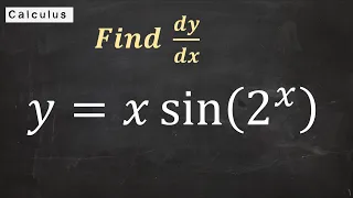 Differentiating an Exponential Function Using Product Rule, Chain Rule and Logarithms