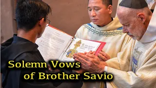 Brother Savio Vu  solemn vows - Christ in the Desert