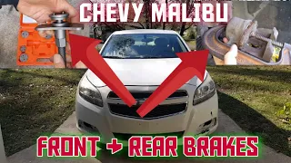How to replace the front and rear brakes on a 2013-2016 Chevy Malibu