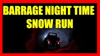 ECX Barrage RC Night Time Trail Run In Snow and Tunnels