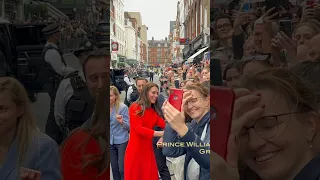 Princess Kate Greeting Thousands of Fans in Central London