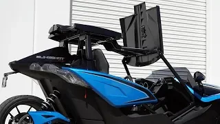 Slinglines "Flip Top" Modular Roof System for the Polaris Slingshot