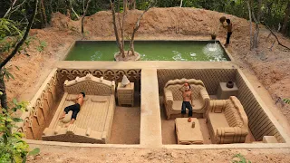 How To Build Cave Platinum Underground Swimming Pool With Underground Private Living Room