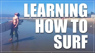 LEARNING HOW TO SURF | VENICE BEACH