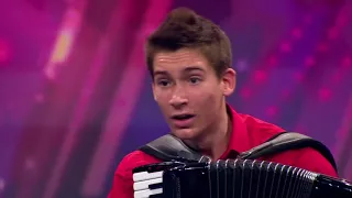 Best ever accordion talent   Martin Kutnar  Supertalent Croatia 2017