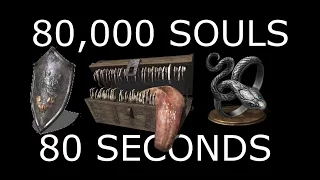 DARK SOULS 3: 80,000 Souls in 80 Seconds "CHECK UPDATED" (Best Soul Farming Method)