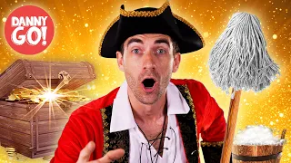 Swab the Deck! 🫧🏴‍☠️ | Pirate Clean Up Song | Danny Go! Songs for Kids