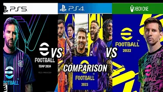 eFootball 2024 PS5 Vs 2023 PS4 Vs 2022 Xbox One