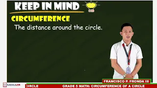 Grade 5 Mathematics - Circumference of a circle