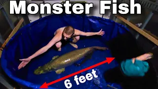 Huge Moving Day - 200lb Monster Fish Broke My Hand!!
