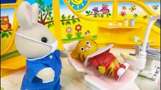 DENTIST VISIT! Daniel Tiger’s Neighbourhood and Calico Critters Toys Video!