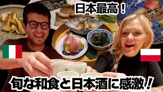 Foreigners who fell in love with Japan enjoy Japanese izakaya food with sake!