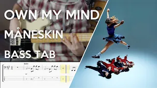 Måneskin - OWN MY MIND // Bass Cover // Play Along Tabs and Notation