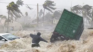 Everything was destroyed in 2 minutes! Mass evacuation, cyclone Gamane in Madagascar