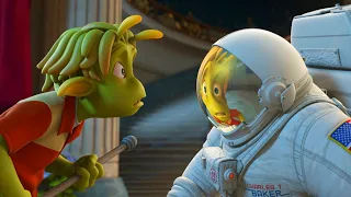 Green Alien Meets Astronaut, Unaware Their World Will Be Overtaken by Earth's "Aliens"