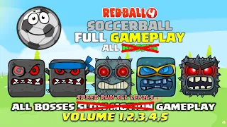 Red Ball 4 - Speed Run - All Levels All Volumes All Bosses - Soccerball Full Gameplay