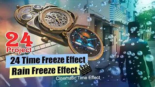 24 Hour Time Freeze Project | Cinematic Rain Freeze Effect: Mind-blowing Time Travel Video