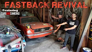 Parked '65 Mustang FASTBACK First Start in 33 YEARS!!