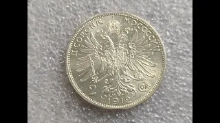 2 крони Австрия 1912 UNC-MS