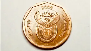 South Africa 🇿🇦 50 Cents Coin 2008 💰💰💰