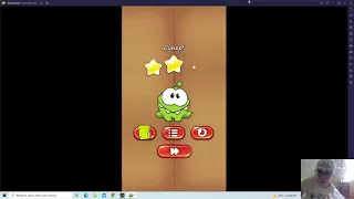 АМ НЯМ  (Om Nom Run) Перережь веревку.