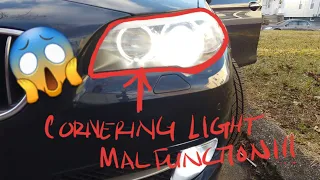 HOW TO FIX  BMW 535i X-Drive 5 SERIES F10 CORNERING LIGHT MALFUNCTION!