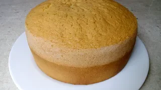 Bizcocho básico esponjoso para tortas frías.