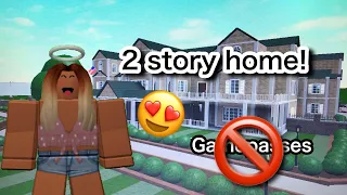 HOW TO MAKE A 2 STORY HOME IN ROBLOX BLOXBURG (NO GAMEPASSES!)