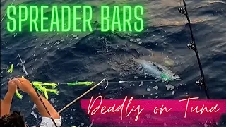 Catching Yellowfin Tuna trolling splash bars