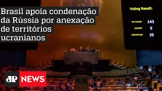 ONU condena Rússia por anexação de territórios da Ucrânia