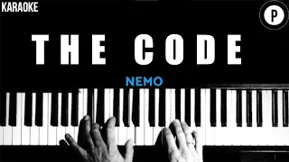 Nemo - The Code KARAOKE Slowed Acoustic Piano Instrumental COVER LYRICS