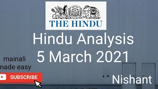 Hindu 5 march 2021