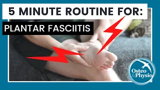 Our full 5 minute guided routine for helping with PLANTAR FASCIITIS!