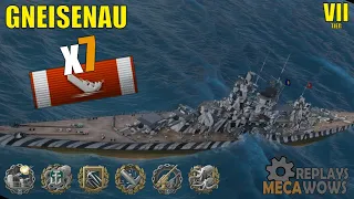 Gneisenau 7 Kills & 177k Damage | World of Warships Gameplay