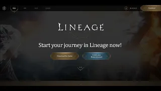 Lineage 2 landing page website Template