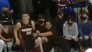 Tyler Herro scores a bucket after being pushed back into place by Erik Spoelstra 💀