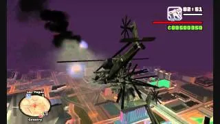 GTA: San Andreas - CJ against night military helicopters!