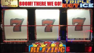 BOOM! 3 REEL CASINO SLOTS FROM WESTGATE IN LAS VEGAS! BLAZING 777 + TRIPLE HOT ICE SLOTS!