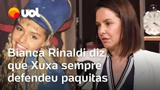 Ex-paquita, Bianca Rinaldi abre o jogo sobre relação com Xuxa: 'Sempre defendeu muito a gente'