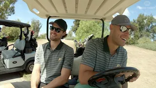 Ryan Getzlaf and John Gibson at the Anaheim Ducks Golf Classic | FOX Sports West