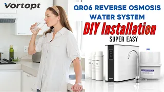 Reverse Osmosis Water Filter Installation DIY Using Vortopt Water Filtration System