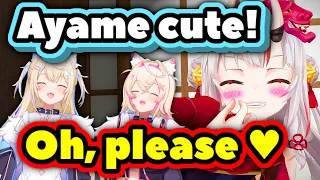 Ayame Gets Embarrassed When FuwaMoco Call Her Cute【ENG Sub / hololive】