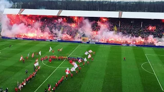 Royal Antwerp vs club Brugge pyro