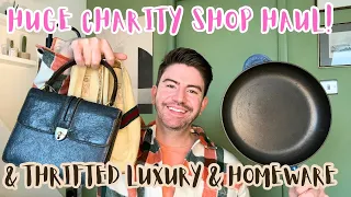 Huge Charity Shop haul 🛍️ Thrifted luxury & homeware l Mr Carrington