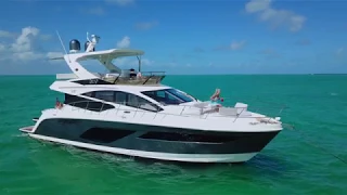 Inaugural Sea Ray 2018 L550 Fly "CHELSEA" Key Biscayne to Ocean Reef Club - DRONE