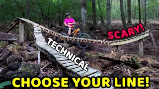 Building and Riding the NEW Snake Pit! Bigger jump & sketchier B-line