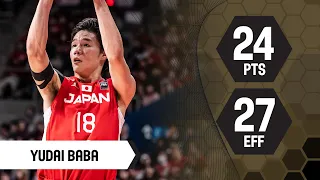 Yudai Baba (24 PTS) | Top Performer | JPN vs CHN | FIBA Asia Cup 2025 Qualifiers